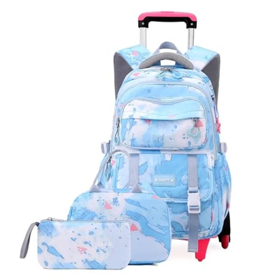 EKUIZAI Girls Trolley Backpack Set Cute Colorful Girls Rolling Backpack Middle School Trolley Schoolbag with Wheels
EKUIZAI Girls Trolley Backpack Set Cute Colorful Girls Rolling Backpack Middle School Trolley Schoolbag with Wheels