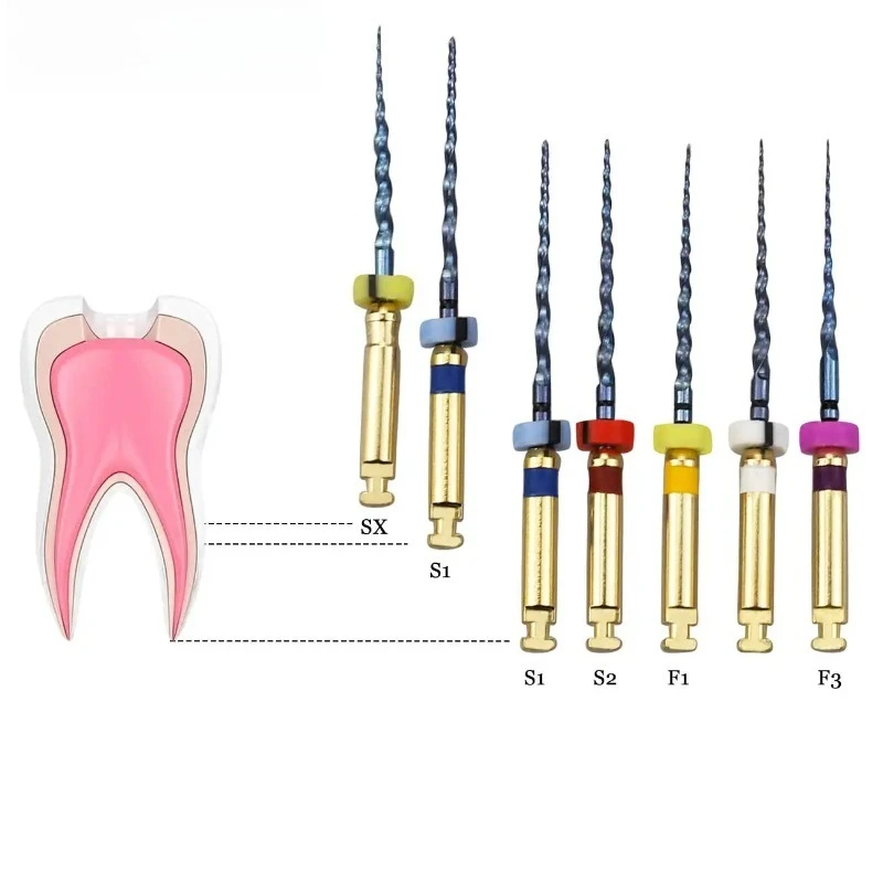 19/21/25MM Dental Root Canal File Gold Root Canal Rotary Super File Nickel-Titanium Instrument Dentistry Tools
19/21/25MM Dental Root Canal File Gold Root Canal Rotary Super File Nickel-Titanium Instrument Dentistry Tools