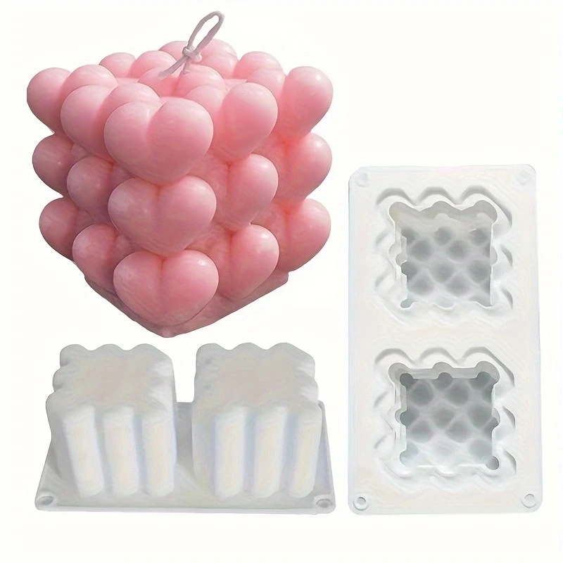 Love Cube Silicone Mold Handmade Candle Plaster Soap Epoxy Resin Mold DIY Heart Rubik's Cube Gypsum Silicone Mold Home Decor
Love Cube Silicone Mold Handmade Candle Plaster Soap Epoxy Resin Mold DIY Heart Rubik's Cube Gypsum Silicone Mold Home Decor