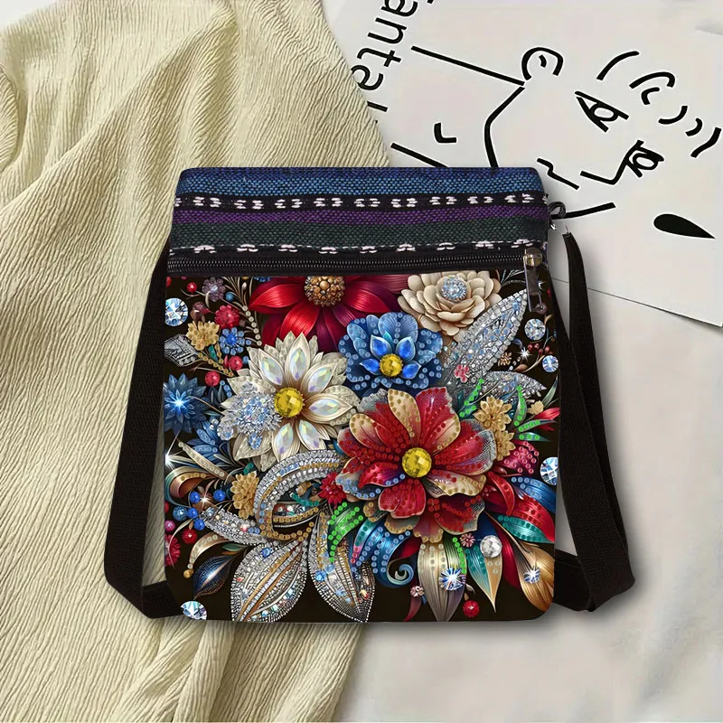 1-Piece set of Diamond Painting kit Messenger bag flower Pattern canvas Material with Special-shaped round crystal Gemstone Embellishment, suitable for going out to play, Traveling to Store all kinds of items
1-Piece set of Diamond Painting kit Messenger bag flower Pattern canvas Material with Special-shaped round crystal Gemstone Embellishment, suitable for going out to play, Traveling to Store all kinds of items