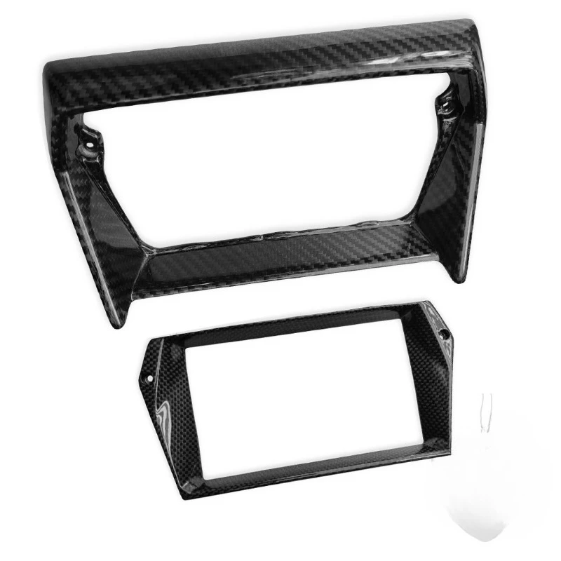 The carbon fiber decorative frame on the central control screen is suitable for interior modification parts of the
The carbon fiber decorative frame on the central control screen is suitable for interior modification parts of the