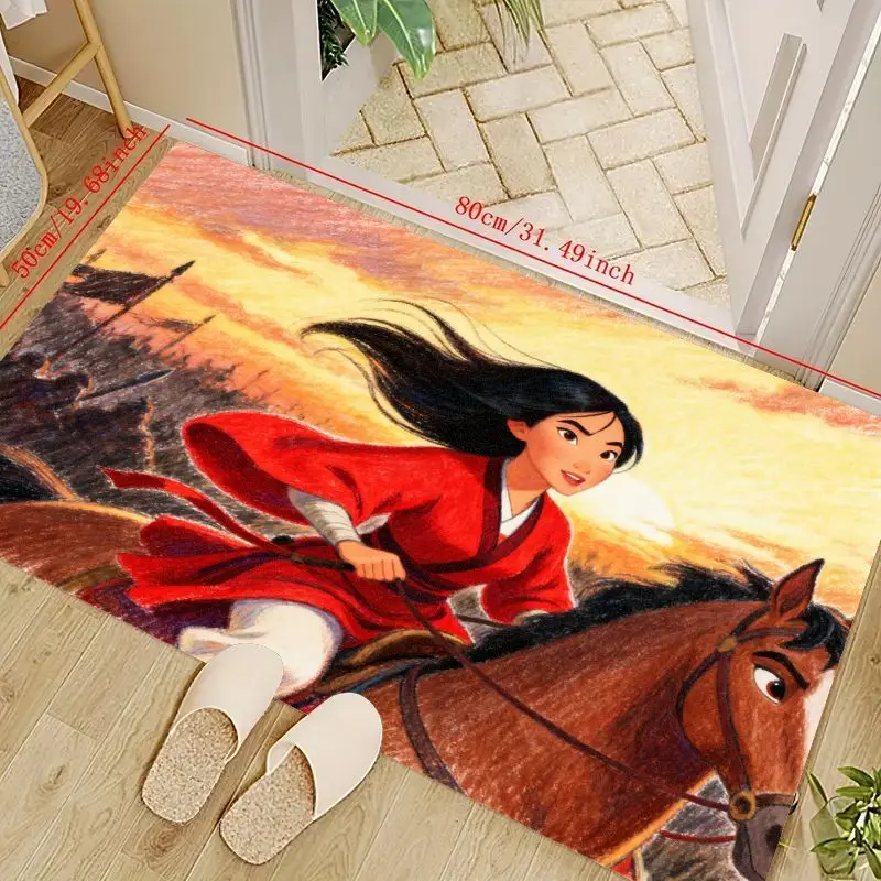 1PC Disney Mulan Warrior Princess Floor Mat, Vibrant Anime Cartoon Character Non-Slip Area Rug for Living Room Bedroom Kids Room
1PC Disney Mulan Warrior Princess Floor Mat, Vibrant Anime Cartoon Character Non-Slip Area Rug for Living Room Bedroom Kids Room