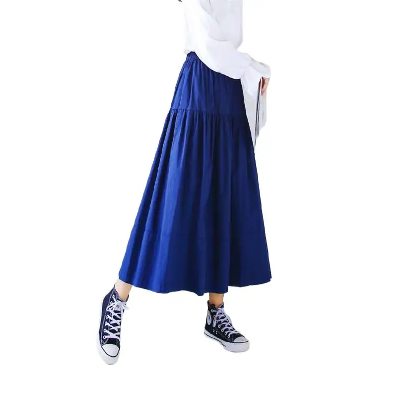 2025 Summer Casual Loose Women Long Cotton Skirts Streetwear Empire Vintage A-line Maxi Skirts Bottoms faldas
2025 Summer Casual Loose Women Long Cotton Skirts Streetwear Empire Vintage A-line Maxi Skirts Bottoms faldas