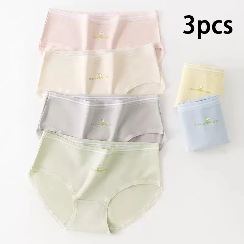 3pcs Cotton Women Panties Lady Solid Color Underwear Girls Mid Waist Briefs Student Underpant Simple Panty Female Lingerie
3pcs Cotton Women Panties Lady Solid Color Underwear Girls Mid Waist Briefs Student Underpant Simple Panty Female Lingerie