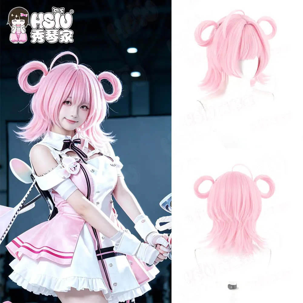 HSIU Brand Short Cosplay Wig in Pink Tone, Complete 40cm Synthetic Fiber Wig Kit Designed for Neverness To Everness Chiz Costume
HSIU Brand Short Cosplay Wig in Pink Tone, Complete 40cm Synthetic Fiber Wig Kit Designed for Neverness To Everness Chiz Costume