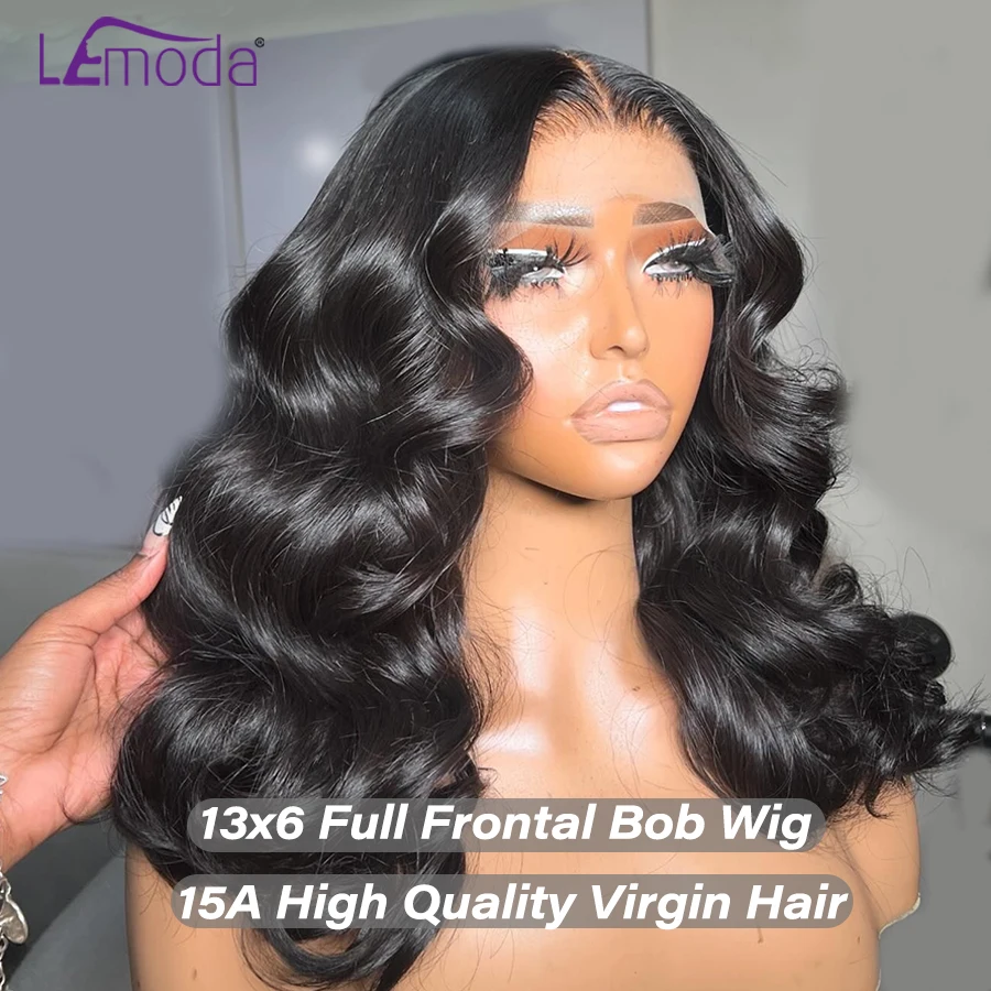 Bob Wig 250 Density 13x6 HD Lace Frontal Wig Body Wave Raw Human Hair HD Transparent 13x6 Full Frontal Straight Lemoda Bob 15A
Bob Wig 250 Density 13x6 HD Lace Frontal Wig Body Wave Raw Human Hair HD Transparent 13x6 Full Frontal Straight Lemoda Bob 15A