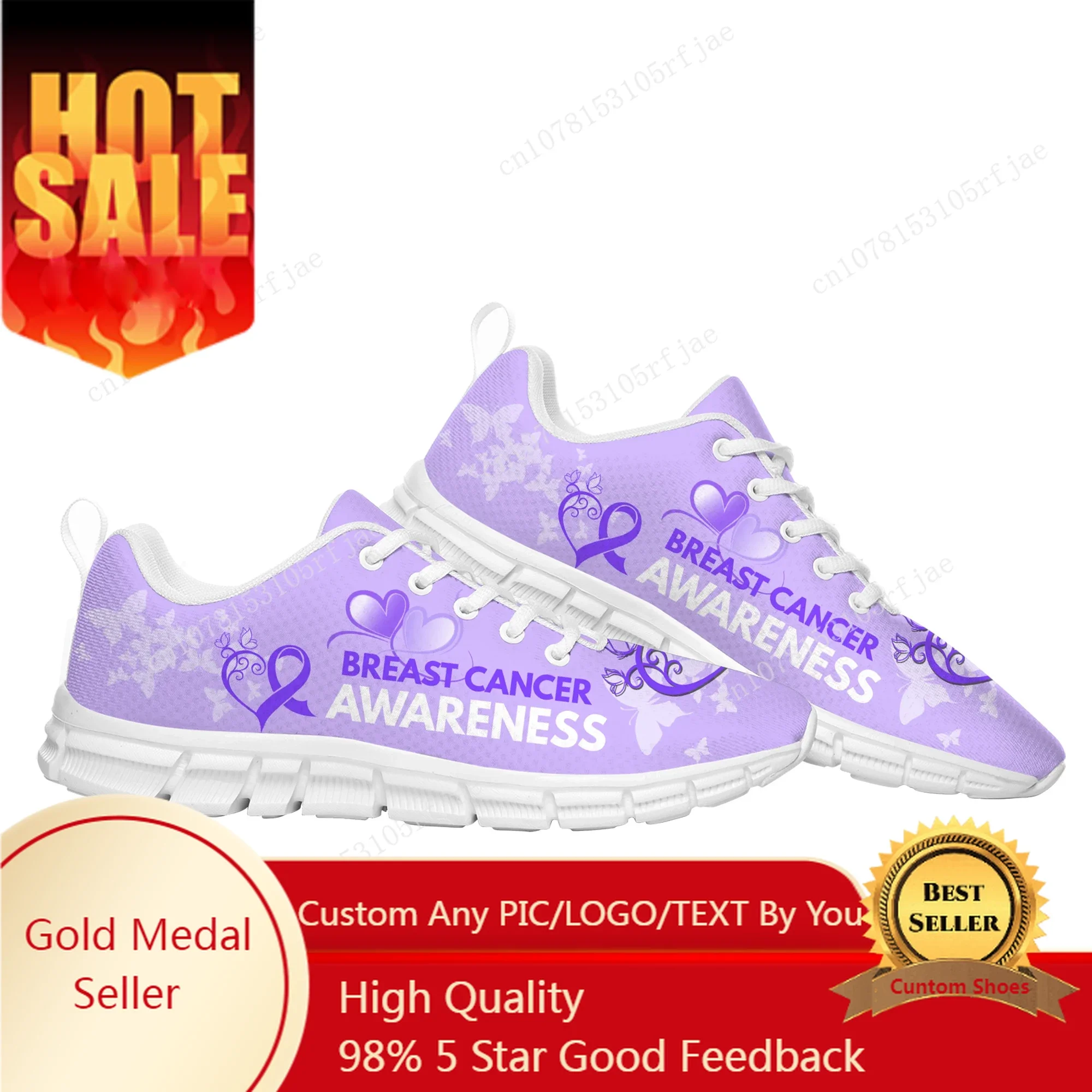 Breast Cancer Awareness Pink Ribbon Design Sports Custom Shoes Mens Womens Sneaker Tailor Made Couple Built Shoes
Breast Cancer Awareness Pink Ribbon Design Sports Custom Shoes Mens Womens Sneaker Tailor Made Couple Built Shoes
