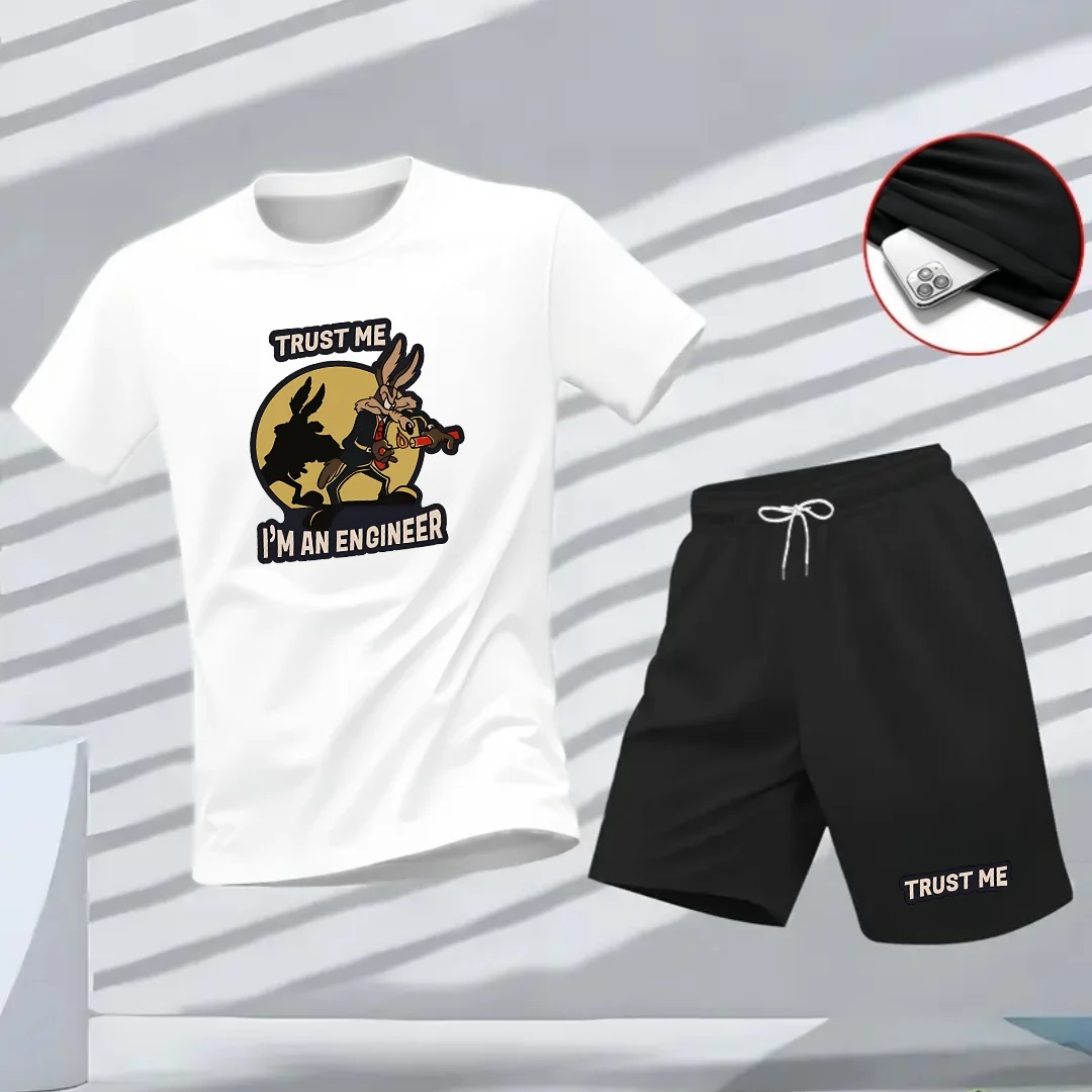 Men's summer casual sportswear T-shirt, fashionable Harajuku T-shirt, short sleeves and shorts, outdoor streetwear two-piece set
Men's summer casual sportswear T-shirt, fashionable Harajuku T-shirt, short sleeves and shorts, outdoor streetwear two-piece set