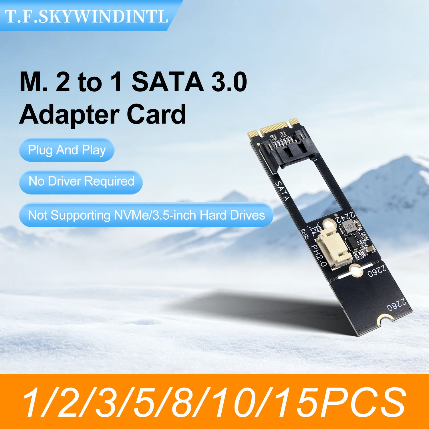 M2 NGFF SATA To SATA3.0 Adapter Card M2 NGFF to 7Pin 2.5-Inch Hard Drive Expansion Card for 2.5-Inch Mechanical Hard Drives SSD
M2 NGFF SATA To SATA3.0 Adapter Card M2 NGFF to 7Pin 2.5-Inch Hard Drive Expansion Card for 2.5-Inch Mechanical Hard Drives SSD
