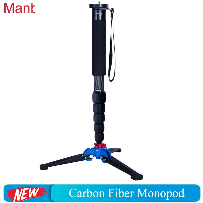 Manbily C-555 Professional Carbon Fiber Portable Travel Monopod Bracket Can Stand with Mini Tripod Base for Digital DSLR Camera
Manbily C-555 Professional Carbon Fiber Portable Travel Monopod Bracket Can Stand with Mini Tripod Base for Digital DSLR Camera