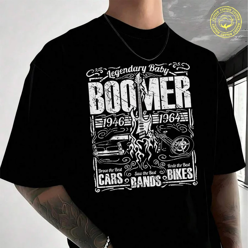 Baby Boomers Showcasing An Electric Guitar Men's Moto Casual T-Shirt Fashionable Street Style Suitable For Travel And Sports Tee
Baby Boomers Showcasing An Electric Guitar Men's Moto Casual T-Shirt Fashionable Street Style Suitable For Travel And Sports Tee