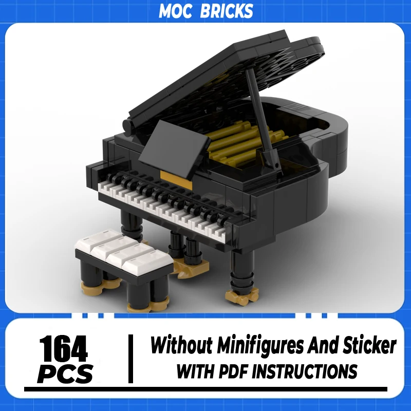Creative Model Moc Building Block Micro Grand Piano Model Technology Brick DIY Assembly Modular Construction Toy Holiday Gifts
Creative Model Moc Building Block Micro Grand Piano Model Technology Brick DIY Assembly Modular Construction Toy Holiday Gifts