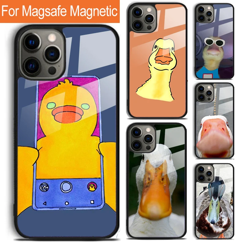 Funny Duck Selfie Phone Case For iPhone 16 15 14 13 12 11 Pro Max Plus Magsafe Magnetic Wireless Charging Cover
Funny Duck Selfie Phone Case For iPhone 16 15 14 13 12 11 Pro Max Plus Magsafe Magnetic Wireless Charging Cover