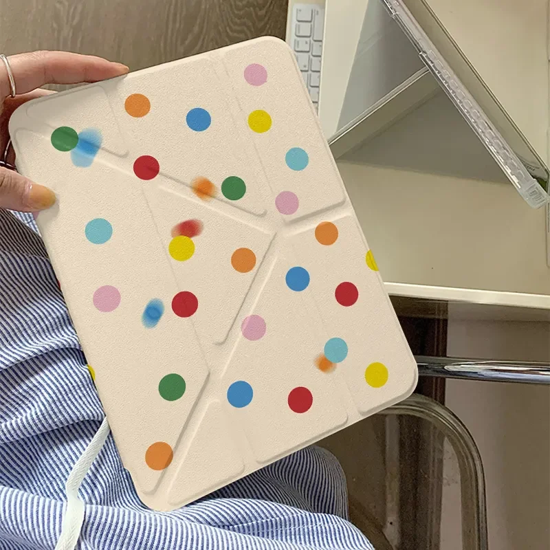 Colorful Polka Dots Tablet Case For iPad Pro 11 12.9 13 8.3 M4 M5 9.7 10.2 5/6th 7/8/9 10/11th Mini 6 7 Air 3 4 5 6 Stand Cover
Colorful Polka Dots Tablet Case For iPad Pro 11 12.9 13 8.3 M4 M5 9.7 10.2 5/6th 7/8/9 10/11th Mini 6 7 Air 3 4 5 6 Stand Cover
