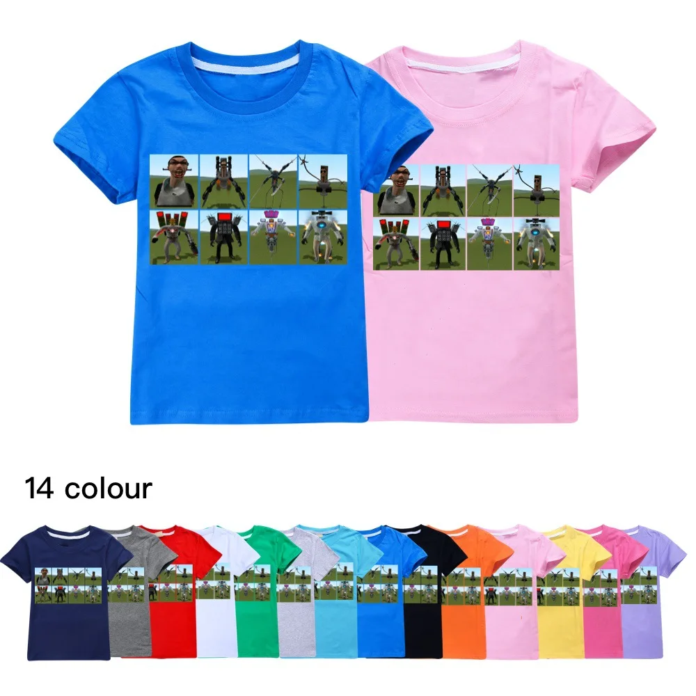 Game SKIBIDI TOILET Cameraman Speaker Man Print Kids T-shirt Children's Clothes 2024 Summer Girls Tops Baby Boys T Shirt
Game SKIBIDI TOILET Cameraman Speaker Man Print Kids T-shirt Children's Clothes 2024 Summer Girls Tops Baby Boys T Shirt