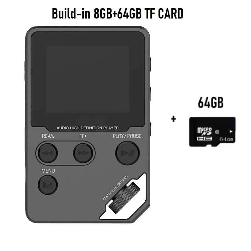 Zinc Alloy 64GB Bluetooth MP3 Music Player MP4 1.8 inch Lossless,Rotary Controls,Wireless Connection,FM Radio,Voice Recorder
Zinc Alloy 64GB Bluetooth MP3 Music Player MP4 1.8 inch Lossless,Rotary Controls,Wireless Connection,FM Radio,Voice Recorder