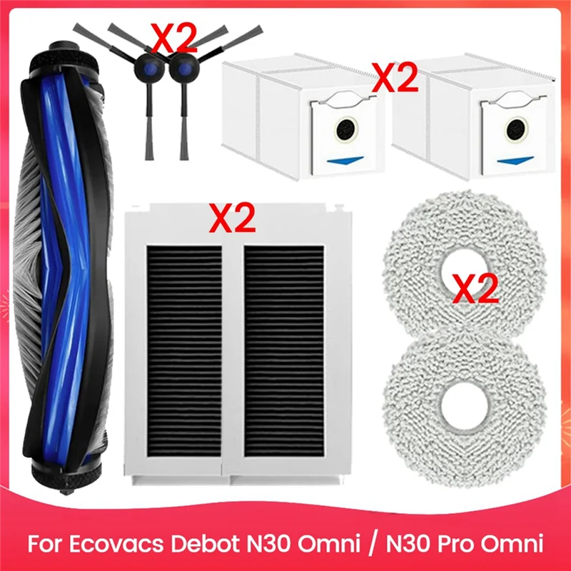 AT02-9PCS Фильтр для вакуумной щетки и набор тряпок для швабры для Ecovacs Debot N30 Omni N30 Pro Omni, запасные части для пылесоса
AT02-9PCS Фильтр для вакуумной щетки и набор тряпок для швабры для Ecovacs Debot N30 Omni N30 Pro Omni, запасные части для пылесоса