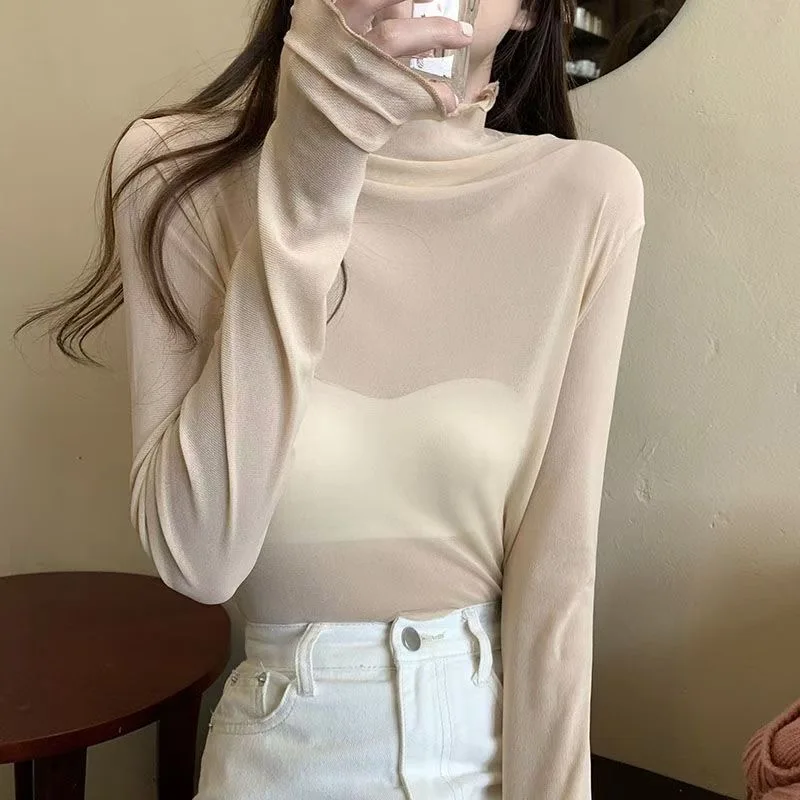 Super-soft Women Top Stylish Women's Sheer Mesh Long Sleeve Top Soft Breathable Round Neck Pullover Slim Fit Punk Beachwear
Super-soft Women Top Stylish Women's Sheer Mesh Long Sleeve Top Soft Breathable Round Neck Pullover Slim Fit Punk Beachwear