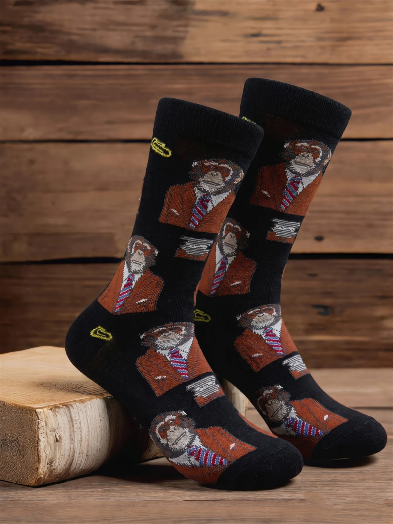 Unisex Funny Monkey Print Crew Socks Men Novelty Personality Animal Pattern Mid Calf Socks Soft Casual Daily Men's Socks
Unisex Funny Monkey Print Crew Socks Men Novelty Personality Animal Pattern Mid Calf Socks Soft Casual Daily Men's Socks 