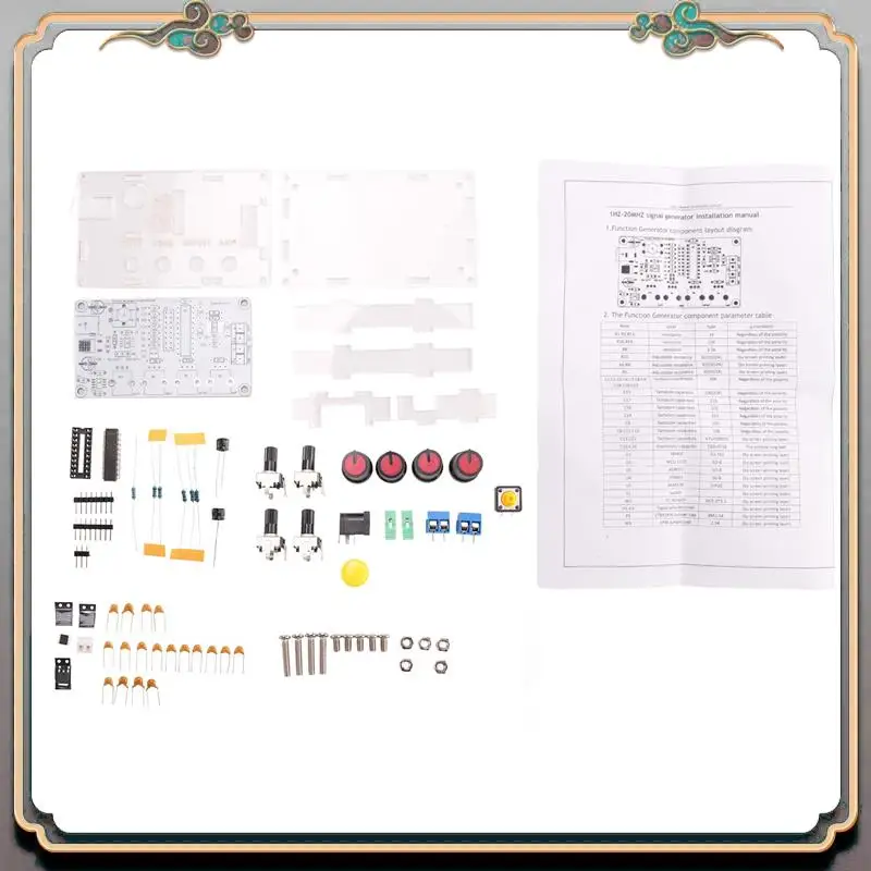 A46M-MAX038 Signal Generator DIY Kit 1Hz-20Mhz Function Generator High-Speed Op-Amp Generator Sine/Rectangular/Sawtooth
A46M-MAX038 Signal Generator DIY Kit 1Hz-20Mhz Function Generator High-Speed Op-Amp Generator Sine/Rectangular/Sawtooth