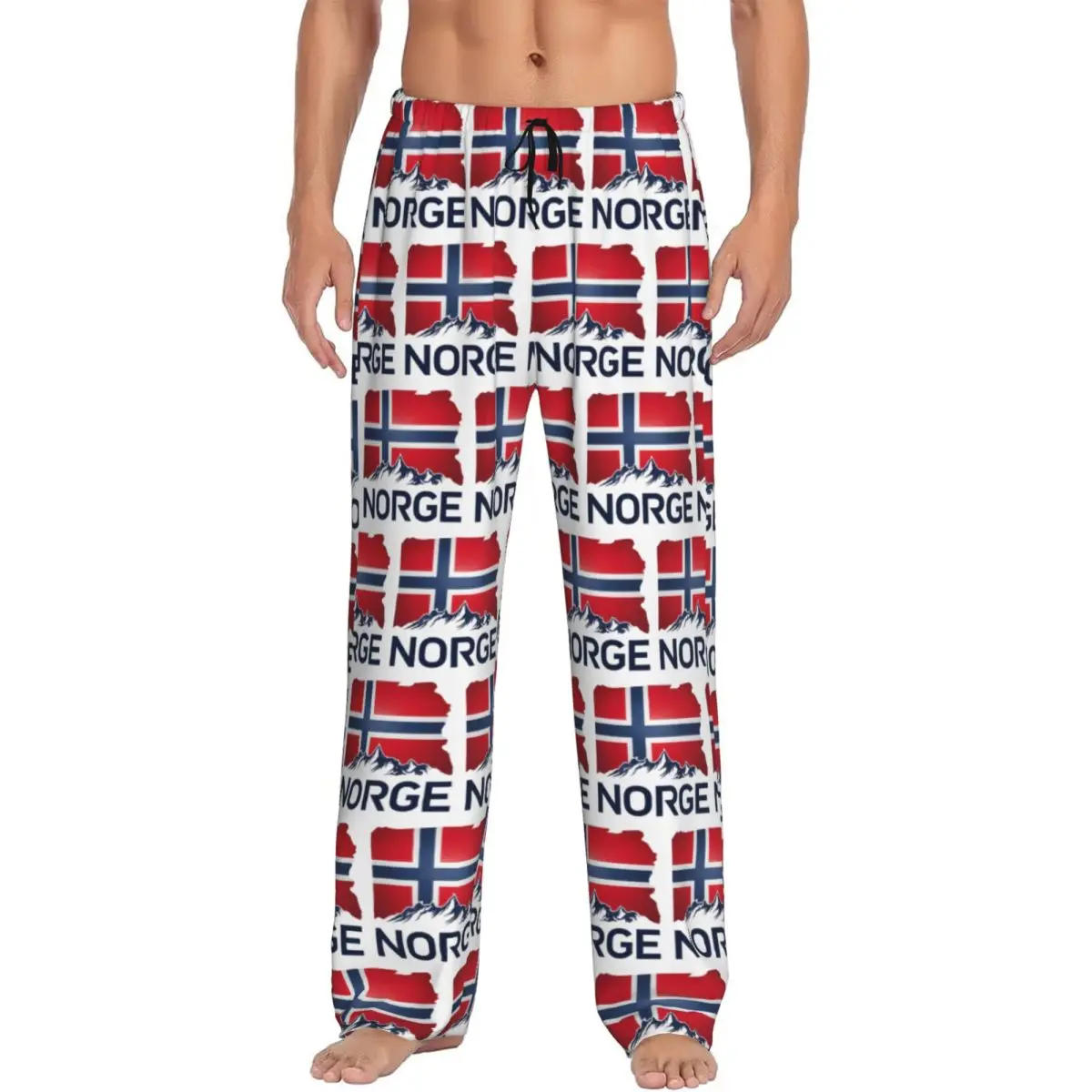 Custom Norway Flag Pajama Pants Men Sleepwear Sleep Lounge Bottoms with Pockets
Custom Norway Flag Pajama Pants Men Sleepwear Sleep Lounge Bottoms with Pockets