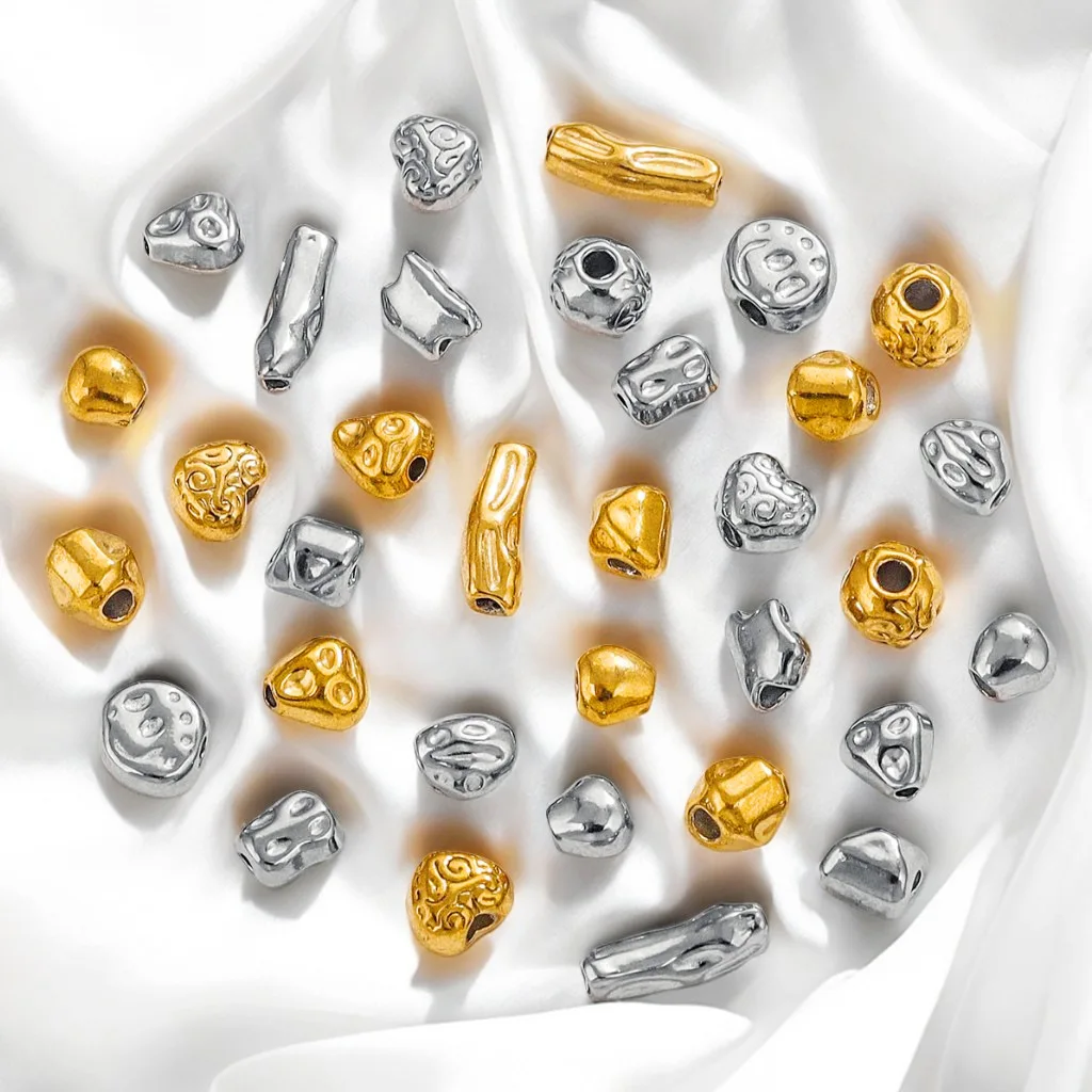 20Pcs Stainless Baroque Wind Barrier Bead Titanium Steel DIY Bracelet Necklace Color Preserving Waterproof Accessory
20Pcs Stainless Baroque Wind Barrier Bead Titanium Steel DIY Bracelet Necklace Color Preserving Waterproof Accessory
