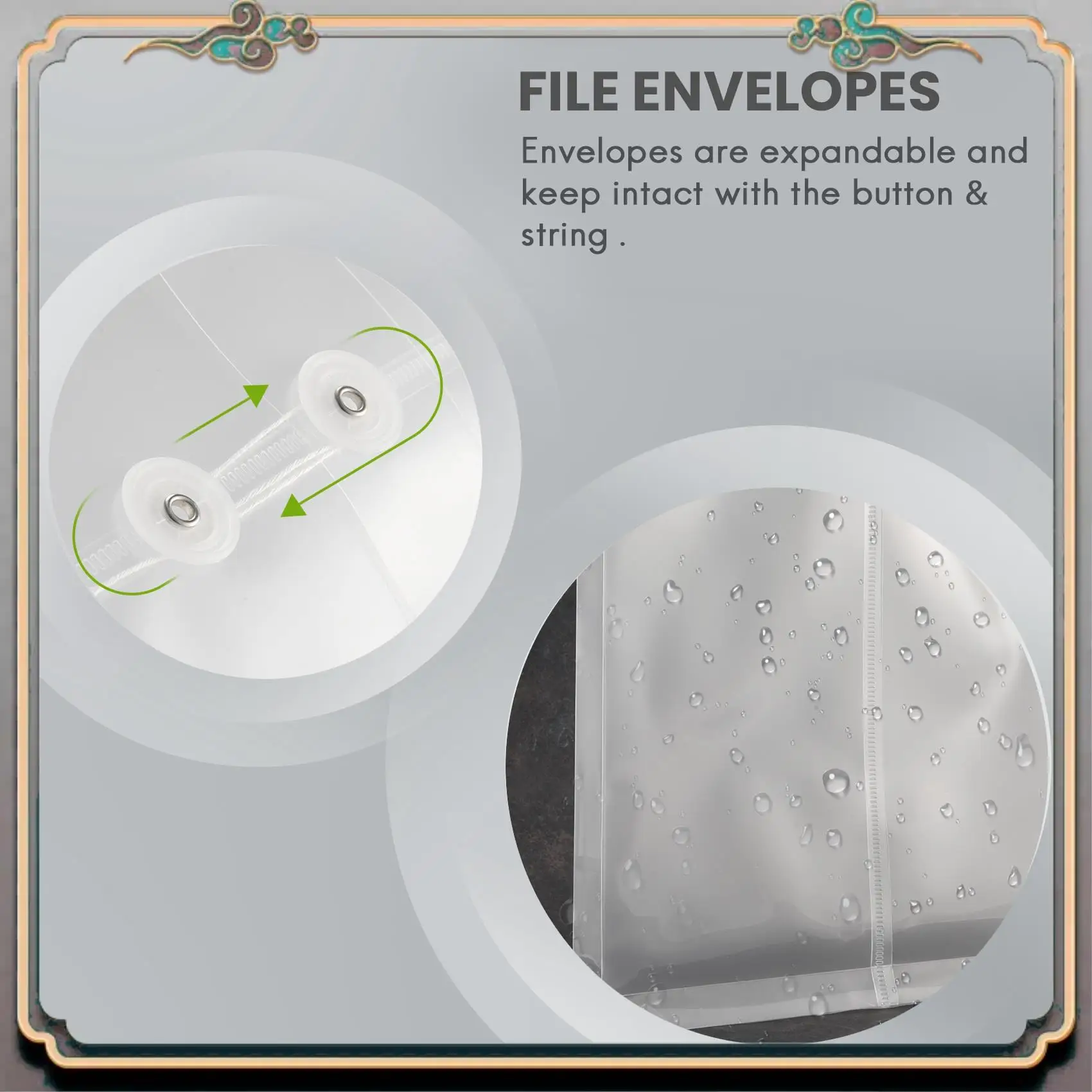 Durable 12 Pack Clear Plastic Envelopes Poly Envelopes Expandable Files Document Folders With Button & String Tie Closure A4
Durable 12 Pack Clear Plastic Envelopes Poly Envelopes Expandable Files Document Folders With Button & String Tie Closure A4