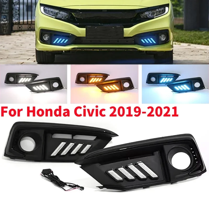Car Front Bumper Light LED Daytime Running Lamp Driving Lights for Honda Civic 2019-2021
Car Front Bumper Light LED Daytime Running Lamp Driving Lights for Honda Civic 2019-2021