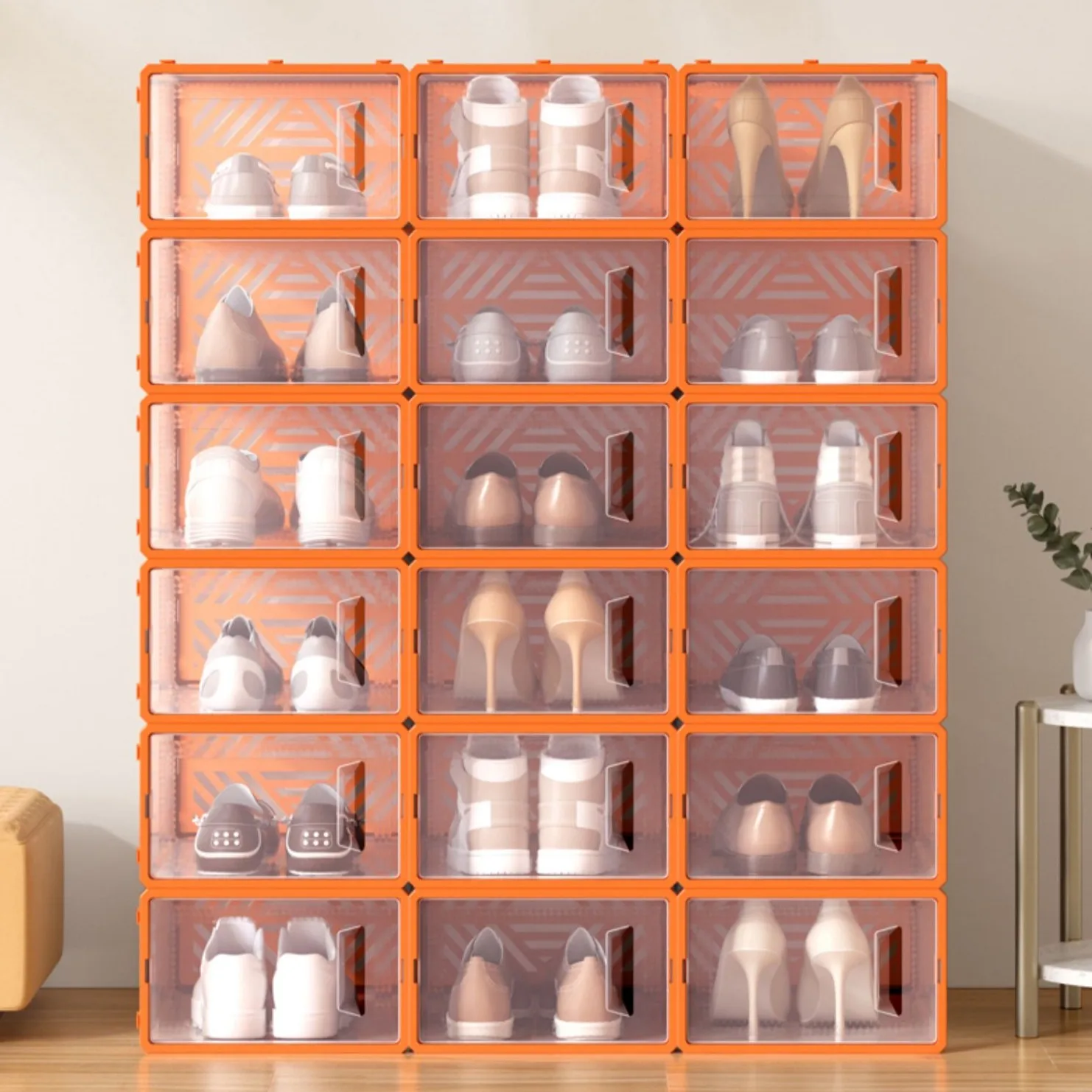 6PCS/Set Transparent Shoe Box Thickened Stackable Organizer Dustproof Shoe Box Storage Fold Double Door Frame Plastic Shoe Case
6PCS/Set Transparent Shoe Box Thickened Stackable Organizer Dustproof Shoe Box Storage Fold Double Door Frame Plastic Shoe Case