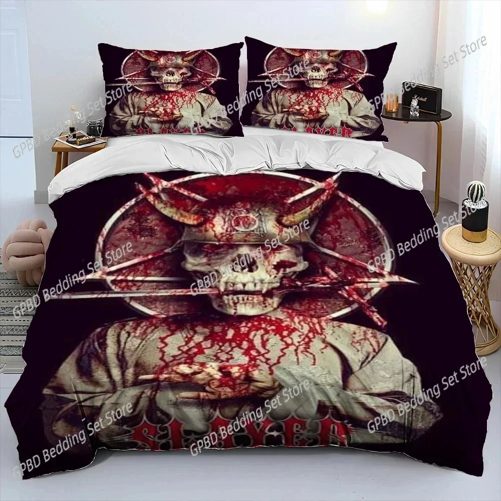 Slayer Heavy Metal Band Music 3D Duvet Cover Bedding Set Comforter Linen Pillowcases Home Decor Single Double Twin King Queen
Slayer Heavy Metal Band Music 3D Duvet Cover Bedding Set Comforter Linen Pillowcases Home Decor Single Double Twin King Queen