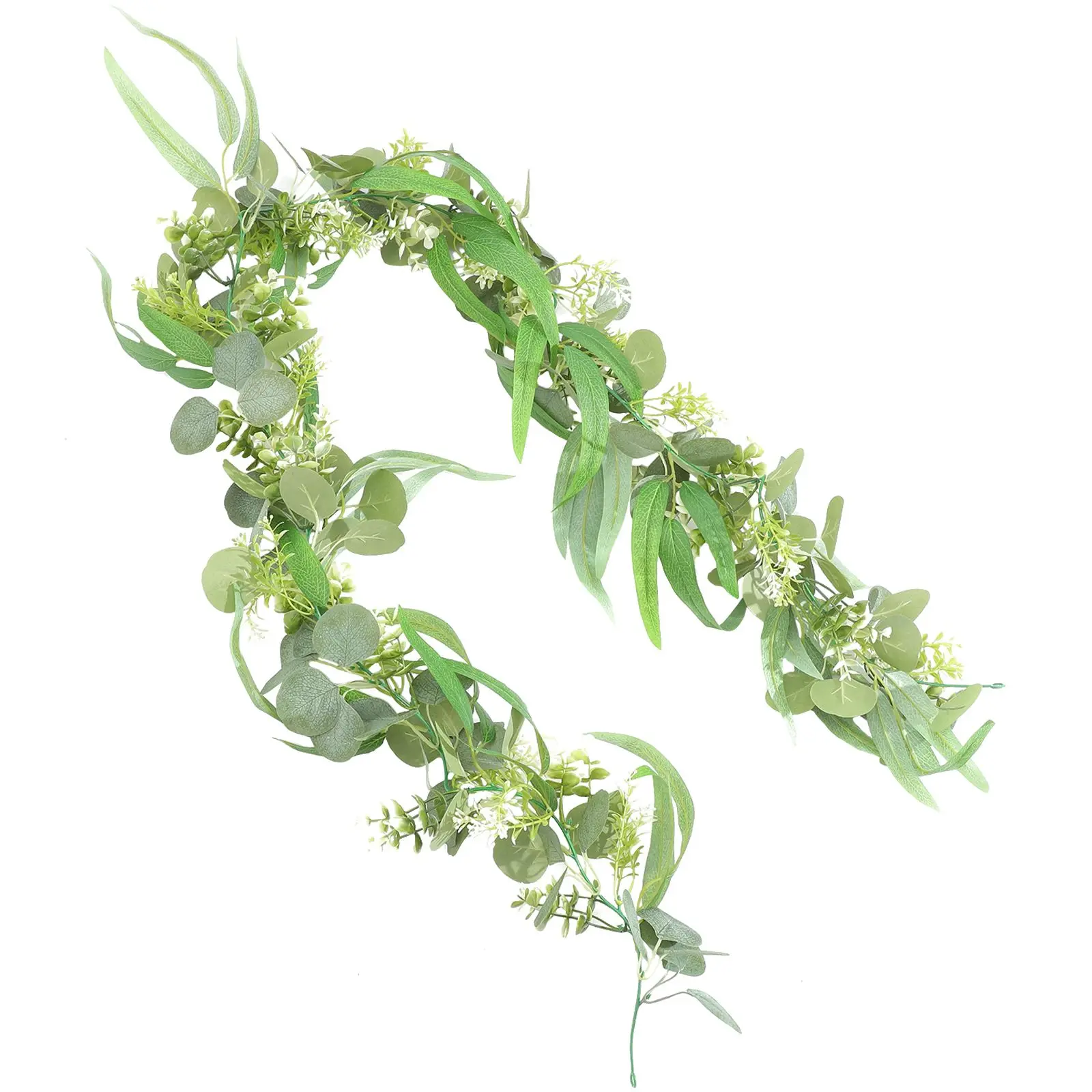 Artificial Vines Simulation Willow Rattan Faux Eucalyptus Green Garland 8896# Three Forked Leaves Decorative for Weddings
Artificial Vines Simulation Willow Rattan Faux Eucalyptus Green Garland 8896# Three Forked Leaves Decorative for Weddings