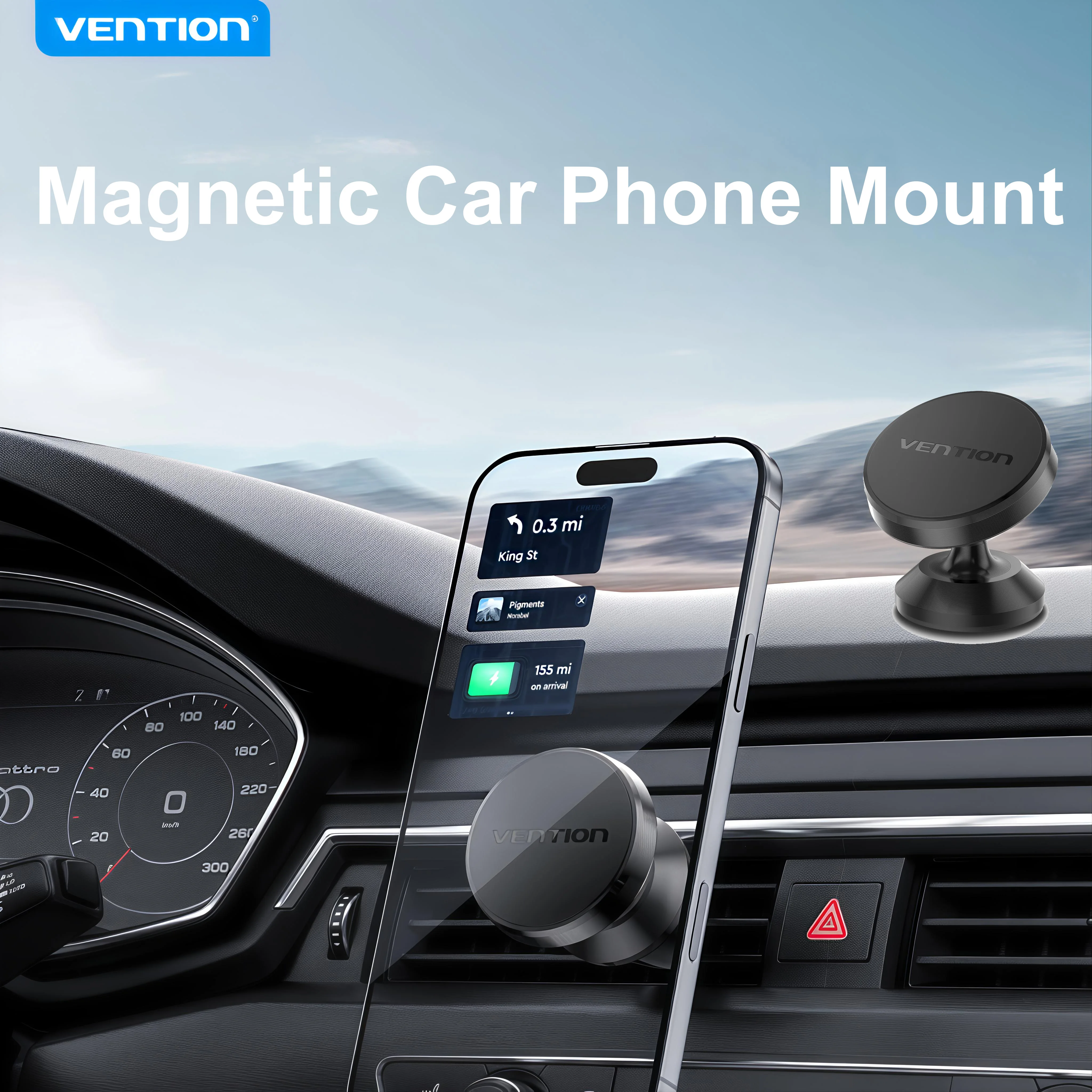 Vention Air Vent Magnetic Car Phone Holder Magnet Dashboard Smartphone Mobile Stand 360° Cell GPS Support For iPhone Samsung
Vention Air Vent Magnetic Car Phone Holder Magnet Dashboard Smartphone Mobile Stand 360° Cell GPS Support For iPhone Samsung