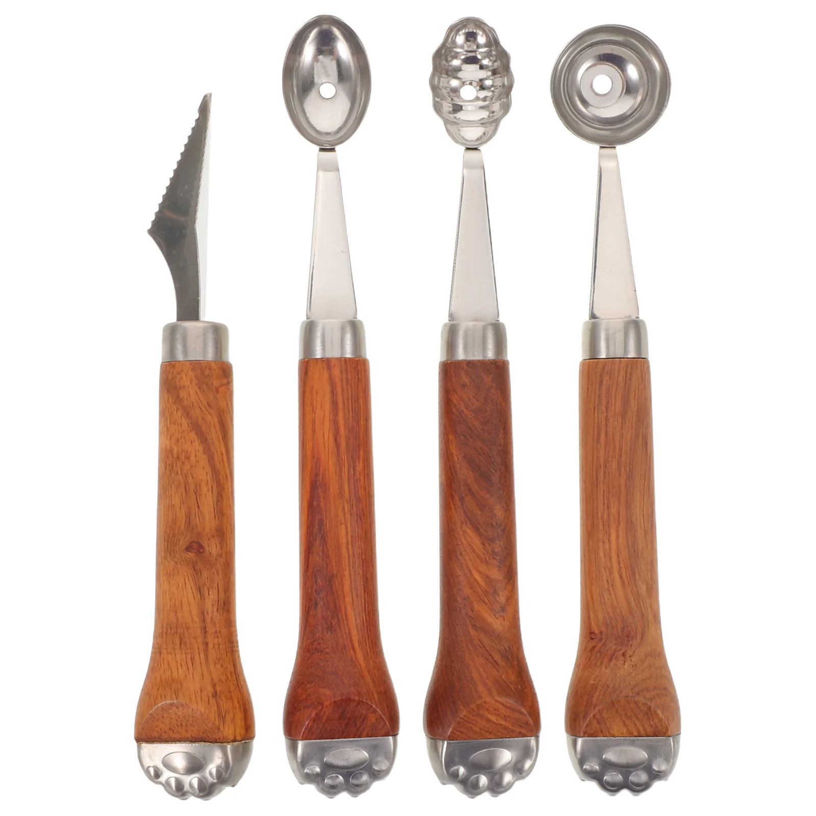 4Pcs Multifunctional Scoop Set Stainless Steel Cat Paw Handle Melon Ball Maker Fruit Carving Tool Watermelon Cantaloupe Ice
4Pcs Multifunctional Scoop Set Stainless Steel Cat Paw Handle Melon Ball Maker Fruit Carving Tool Watermelon Cantaloupe Ice