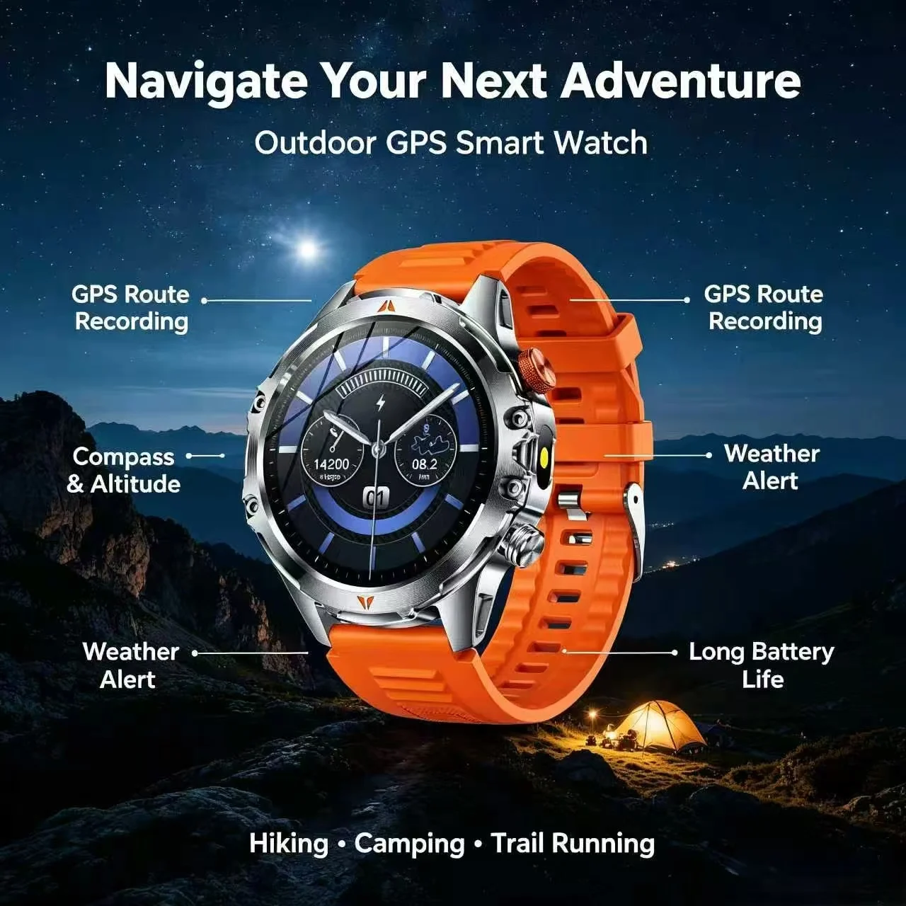 Battery Smart Watches with LED Flashlight, AI Assistant
Battery Smart Watches with LED Flashlight, AI Assistant