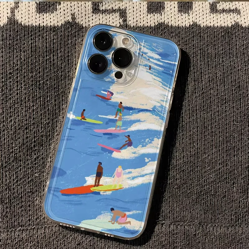 Summer Beach Surf Swimming Clear Phone Case for iPhone 17 Pro Max 16 15 Pro 14 13 12 11 XR 17Air 16 Plus Silicone Cover
Summer Beach Surf Swimming Clear Phone Case for iPhone 17 Pro Max 16 15 Pro 14 13 12 11 XR 17Air 16 Plus Silicone Cover