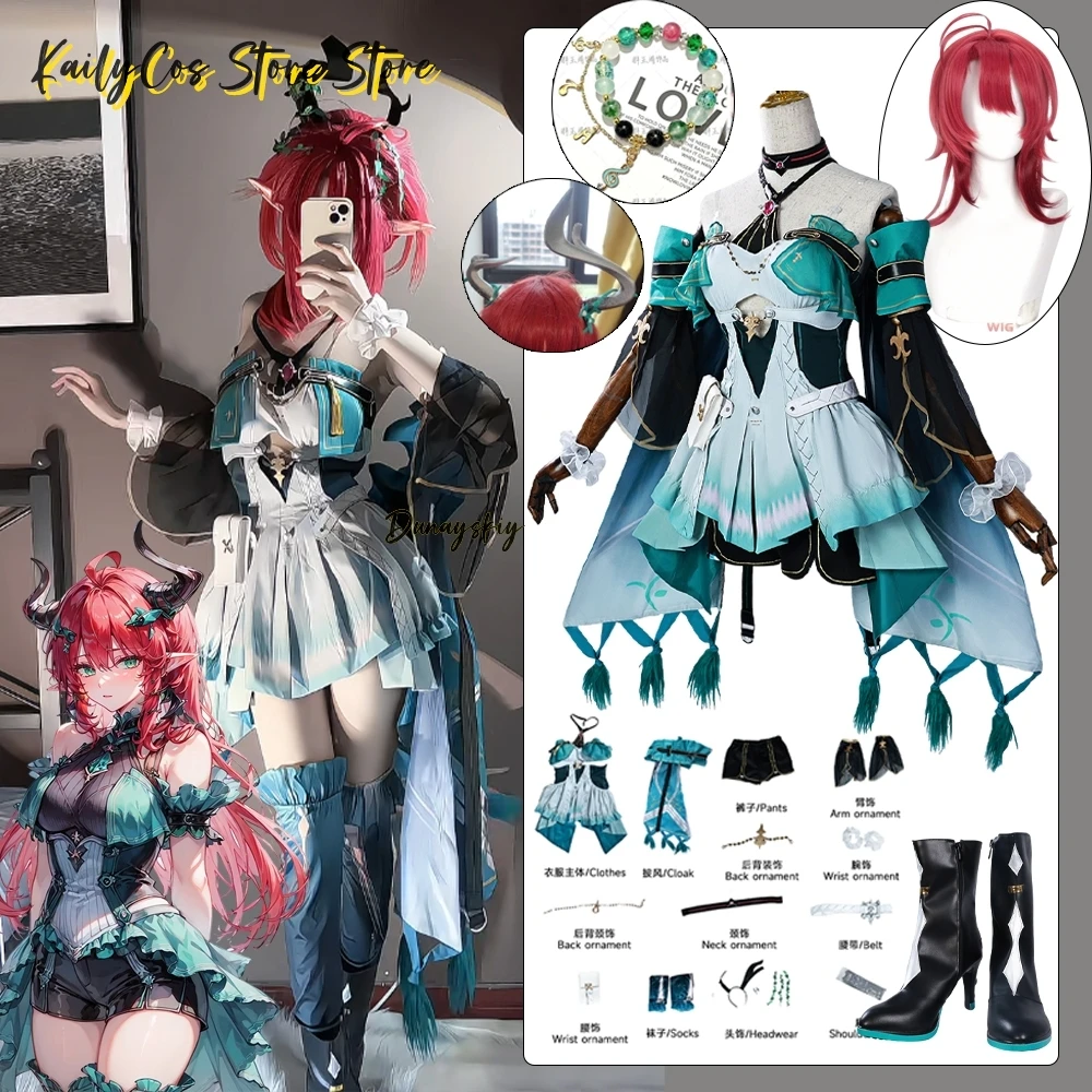 Ciaccona Cosplay Game Wuthering Waves 코스프레 Ciaccona Wig Dress Role-playing Uniform Set Halloween Carnival Women Girls Suits
Ciaccona Cosplay Game Wuthering Waves 코스프레 Ciaccona Wig Dress Role-playing Uniform Set Halloween Carnival Women Girls Suits