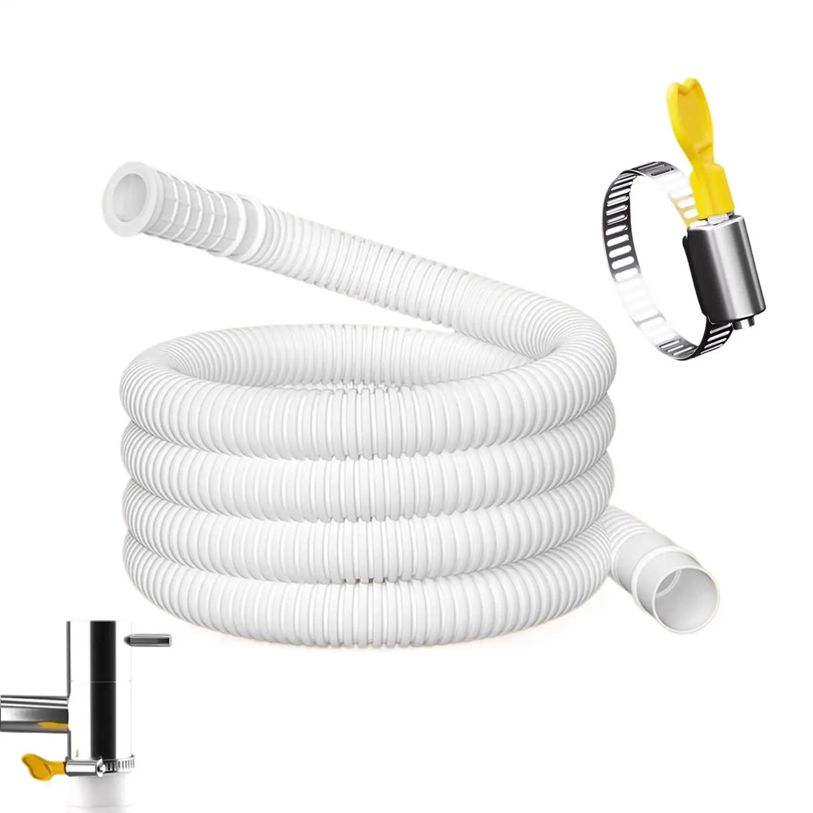 Universal AC Drain Hose 6.56FT Length Washing Machine Duct With Clamps 17MM Inner Diameter AC Drain Tube Extension
Universal AC Drain Hose 6.56FT Length Washing Machine Duct With Clamps 17MM Inner Diameter AC Drain Tube Extension