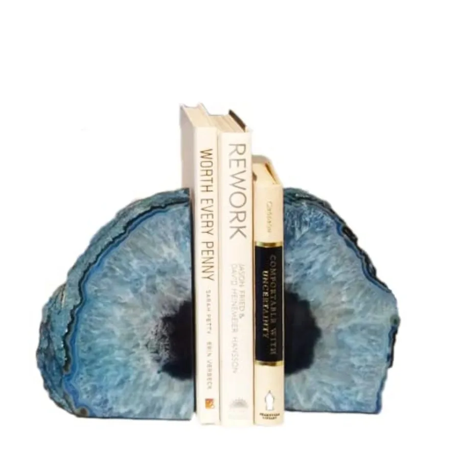 Agate Bookends Book Ends for Heavy Books Geode Bookends for Bookshelf Decor Cute Stone Bookends with Rubber Bumpers for Office
Agate Bookends Book Ends for Heavy Books Geode Bookends for Bookshelf Decor Cute Stone Bookends with Rubber Bumpers for Office