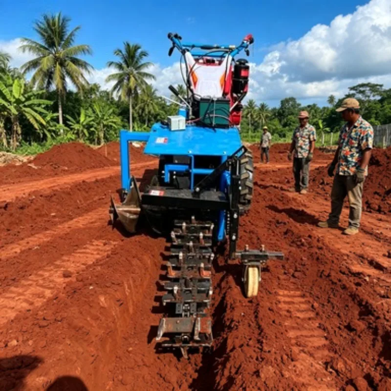 High Quality Mini Ditcher Walk Behind Trencher for Sale Wheeled Walk-behind Trencher Home Orchard Trencher
High Quality Mini Ditcher Walk Behind Trencher for Sale Wheeled Walk-behind Trencher Home Orchard Trencher
