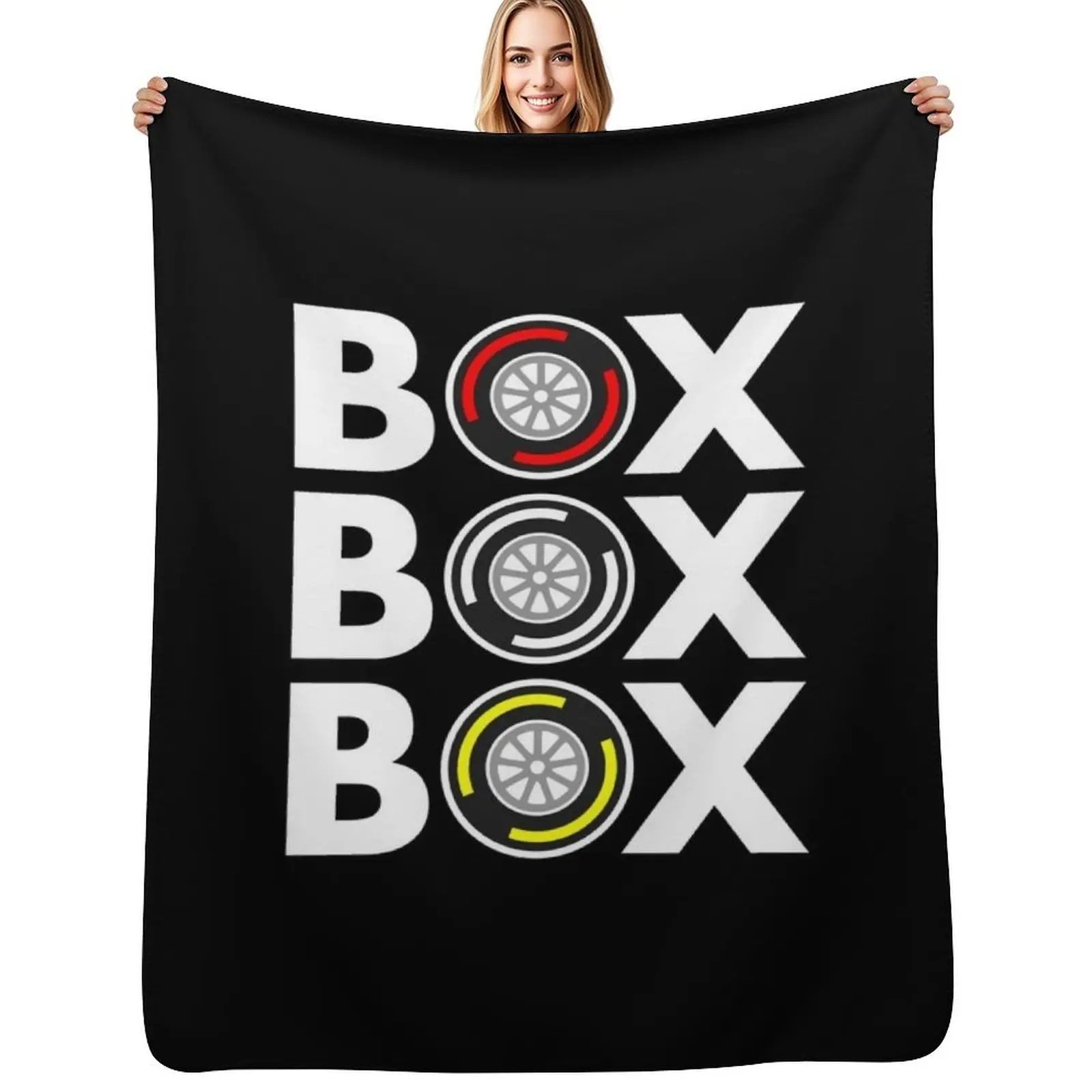 Box Box Box F1 Tyre Compound White Text Design Throw Blanket Sofa Throw warm winter Soft Big Bed linens Blankets 
Box Box Box F1 Tyre Compound White Text Design Throw Blanket Sofa Throw warm winter Soft Big Bed linens Blankets