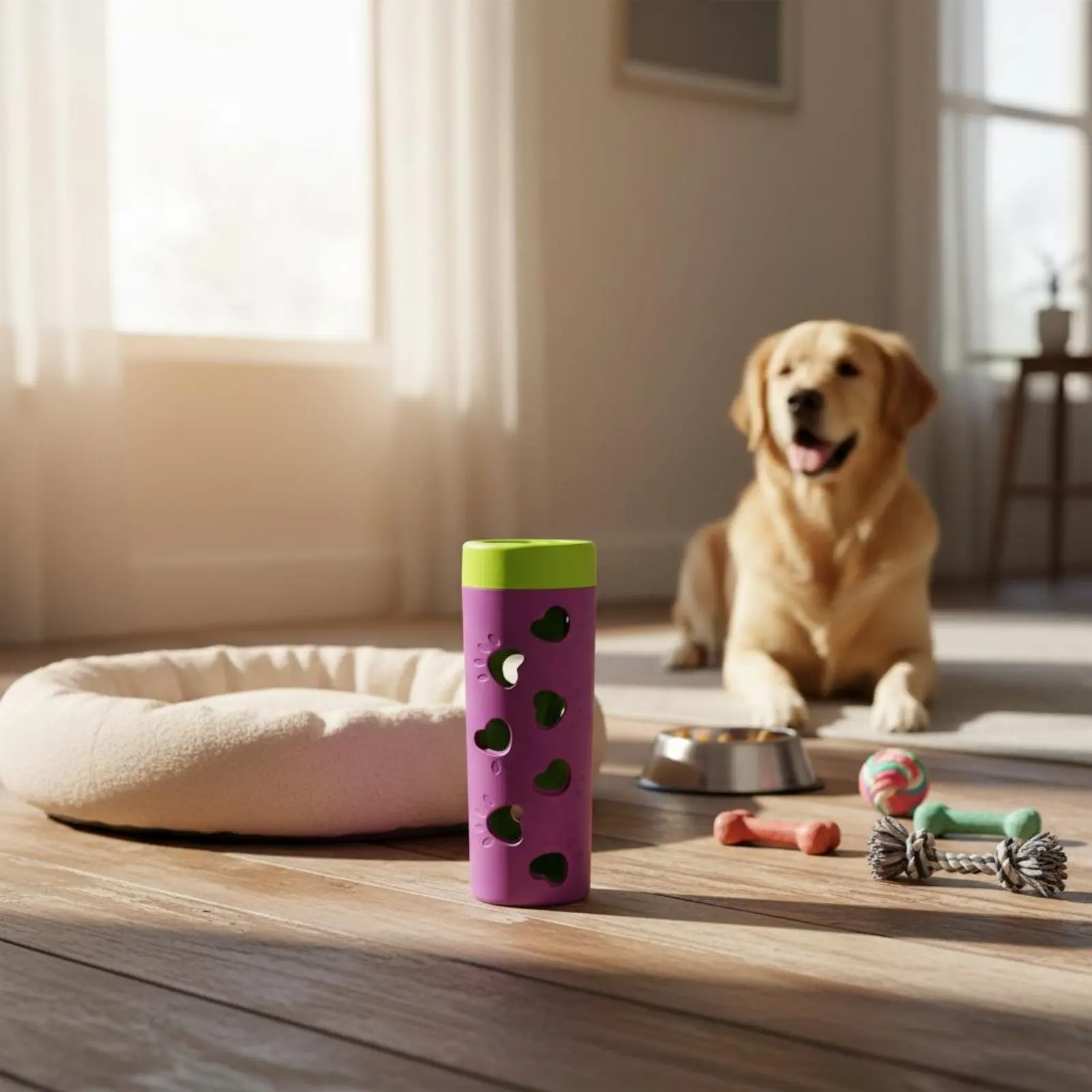 Dog Food Interactive Feeder Reduces Boredom Dog Food Interactive Cylinder Slow Feeder Treat Dispenser Promotes Exercise for Dogs
Dog Food Interactive Feeder Reduces Boredom Dog Food Interactive Cylinder Slow Feeder Treat Dispenser Promotes Exercise for Dogs