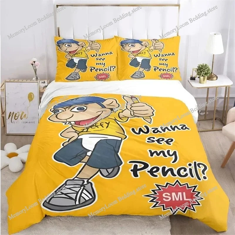 3D Print Cartoon SML Jeffy Bedding Set,Duvet Cover Comforter Bed Set Quilt Cover Pillowcase,King Queen Twin Size Boys Girl Adult
3D Print Cartoon SML Jeffy Bedding Set,Duvet Cover Comforter Bed Set Quilt Cover Pillowcase,King Queen Twin Size Boys Girl Adult