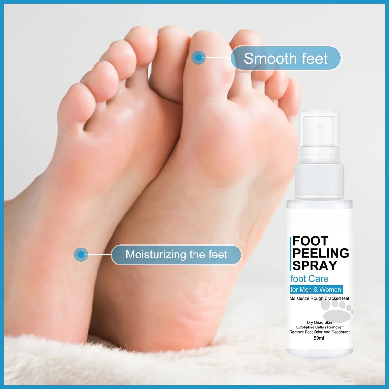 Foot Peeling Spray Dry Dead Skin Removal Callus Pedicure Exfoliating Anti Crack Moisturizing Hydrating Nourish Feet Skin Spray
Foot Peeling Spray Dry Dead Skin Removal Callus Pedicure Exfoliating Anti Crack Moisturizing Hydrating Nourish Feet Skin Spray