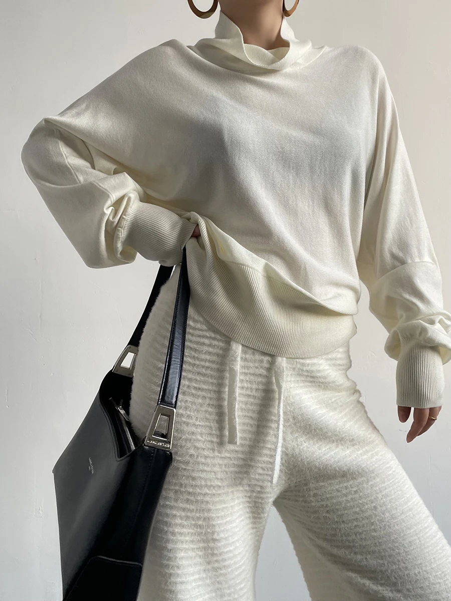 Loose Knitted Sweater Women's New Sle Autumn Winter Lazy Sle Base Layer Top High Collar Street Sle Medium Softn Long...
Loose Knitted Sweater Women's New Sle Autumn Winter Lazy Sle Base Layer Top High Collar Street Sle Medium Softn Long...