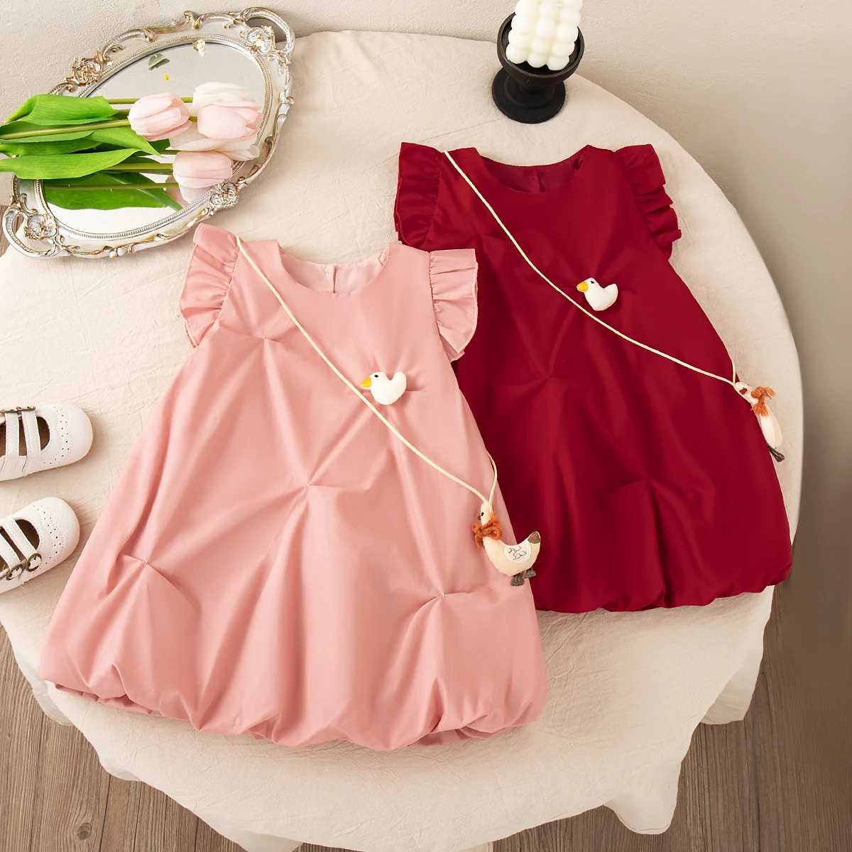 Summer New Baby Girl Solid Color Dress Cute Duck Children'S Sleeveless Clothes (9 Months -3 Years Old)
Summer New Baby Girl Solid Color Dress Cute Duck Children'S Sleeveless Clothes (9 Months -3 Years Old)