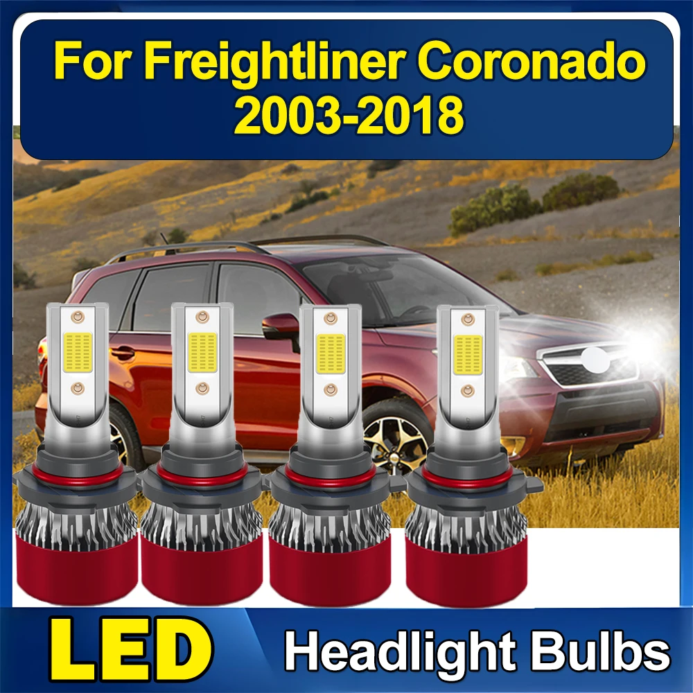 Для Freightliner Coronado 2003-2018 9005 9006 белые светодиодные фары Hi-Low, комбинированные лампы 6000k, супер белые чипы COB, автомобильный свет
Для Freightliner Coronado 2003-2018 9005 9006 белые светодиодные фары Hi-Low, комбинированные лампы 6000k, супер белые чипы COB, автомобильный свет