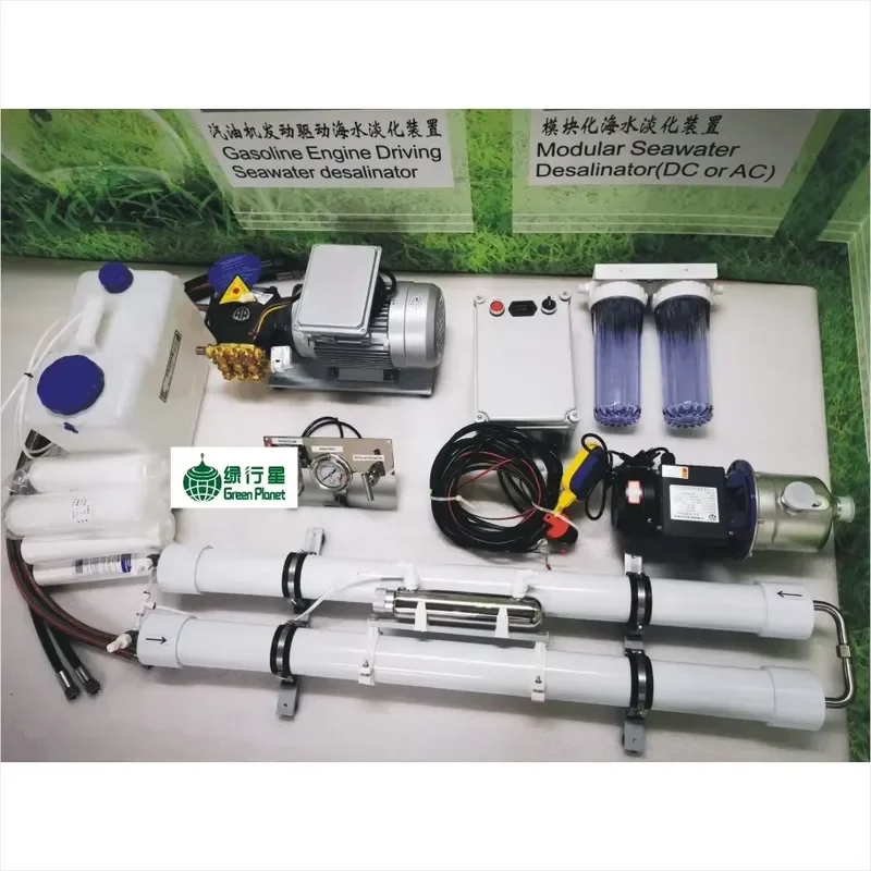 Solar Portable Seawater Desalination System Machine for Boat Ships 500L/1000L/2000L/3000L/5000L/Day 220V Pump PLC Motor
Solar Portable Seawater Desalination System Machine for Boat Ships 500L/1000L/2000L/3000L/5000L/Day 220V Pump PLC Motor