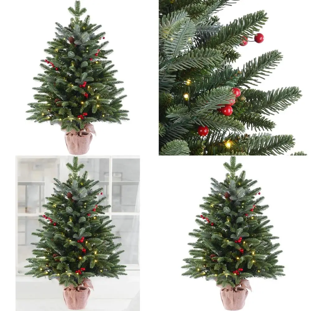 Искусственная рождественская елка Frazer Fir со светодиодной подсветкой и 80 лампами, основа из цементной мешковины, для домашнего декора столешницы, зеленая
Искусственная рождественская елка Frazer Fir со светодиодной подсветкой и 80 лампами, основа из цементной мешковины, для домашнего декора столешницы, зеленая