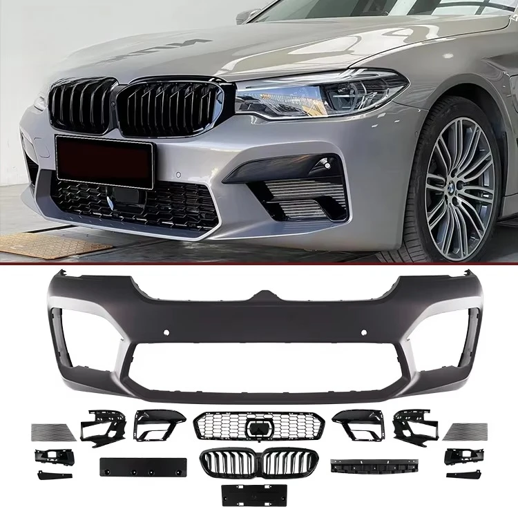 Передние бамперы с решеткой и передней губой для BMW 5 серии G30 G38 2021, обновленный комплект кузова G30 G38 Lci M5 Style
Передние бамперы с решеткой и передней губой для BMW 5 серии G30 G38 2021, обновленный комплект кузова G30 G38 Lci M5 Style