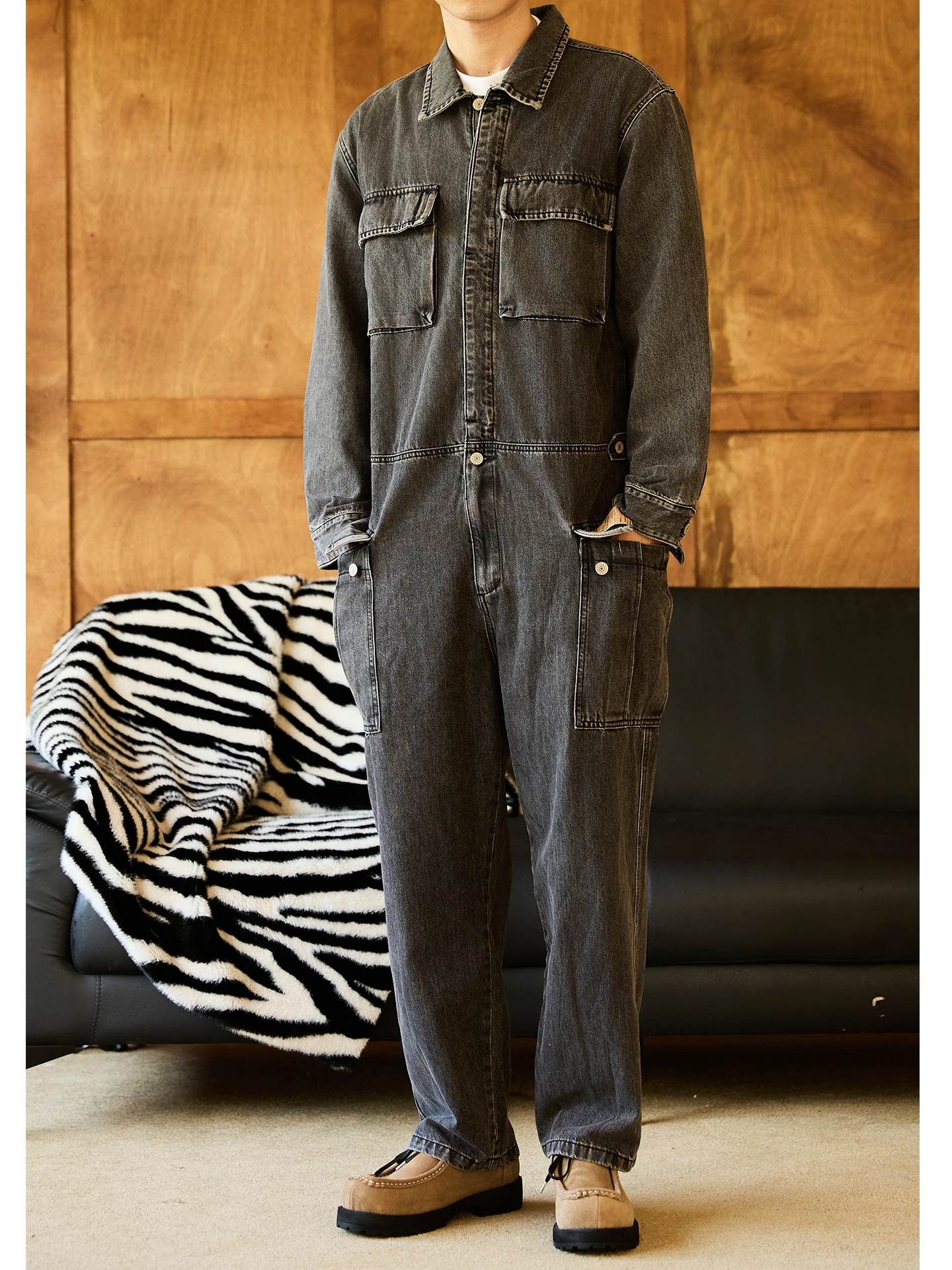 Retro Japanese Sle Men's Denim Overalls Long Sve Loose Fit Faion Set Autumn Workwear Youth Casual Outfit
Retro Japanese Sle Men's Denim Overalls Long Sve Loose Fit Faion Set Autumn Workwear Youth Casual Outfit